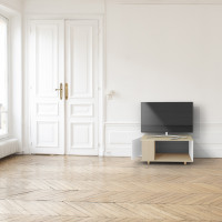 Meuble TV Chêne Clair - Blanc - Chêne Clair - Blanc YZ-NXCL1362702954-BLCLBL-01-00