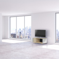 Meuble TV Chêne Clair - Blanc - Chêne Clair - Blanc YZ-NXCL900566210-BLCLBL-01-00