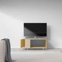 Meuble TV Chêne Clair - Curry - Chêne Clair - Curry YZ-NXCL1280854598-CYCLCY-01-00