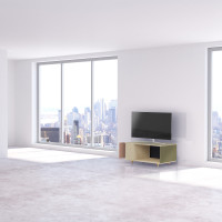 Meuble TV Chêne Clair - Abricot - Olive YZ-NXCL900566210-ABCLOL-01-00