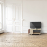 Meuble TV Chêne Clair - Abricot - Cubanite YZ-NXCL1362702954-ABCLCB-01-00