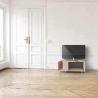 Meuble TV Chêne Clair - Terracotta - Porcelaine YZ-NXCL1362702954-TECLPO-01-00