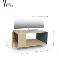 Meuble TV Chêne Clair - Curry - Tropical YZ-NXCLOUV-CYCLTR-01-01