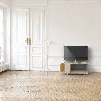 Meuble TV Chêne Clair - Curry - Cubanite YZ-NXCL1362702954-CYCLCB-01-00