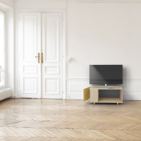 Meuble TV Chêne Clair - Curry - Abricot YZ-NXCL1362702954-CYCLAB-01-00