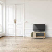 Meuble TV Chêne Clair - Olive - Curry YZ-NXCL1362702954-OLCLCY-01-00