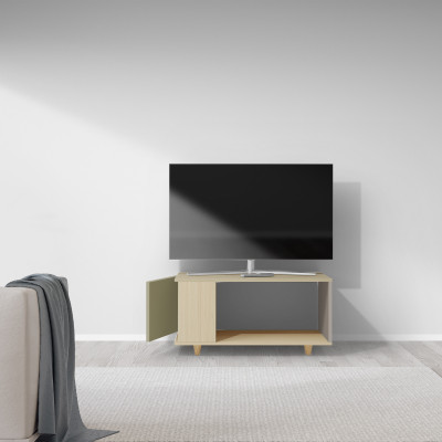 Meuble TV Chêne Clair - Olive - Sienne YZ-NXCL1280854598-OLCLSI-01-00