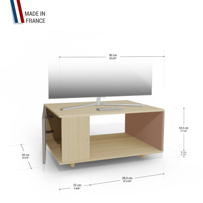 Meuble TV Chêne Clair - Sienne - Terracotta YZ-NXCLOUV-SICLTE-01-01