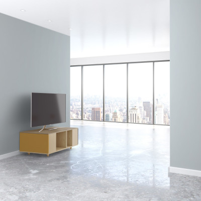 Grand meuble TV Chêne Clair - Curry - Graphite YZ-GNXCL525475116-CYCLGP-01-00