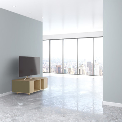 Grand meuble TV Chêne Clair - Olive - Terracotta YZ-GNXCL525475116-OLCLTE-01-00